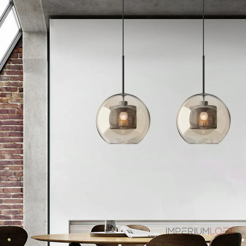 Подвесной светильник CATCH AMBER Ball M D24