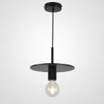Подвесной светильник RH Utilitaire Disk Shade Pendant Black от ImperiumLoft