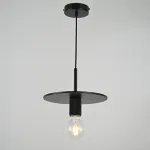 Подвесной светильник RH Utilitaire Disk Shade Pendant Black от ImperiumLoft