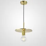 Подвесной светильник RH Utilitaire Disk Shade Pendant Brass от ImperiumLoft