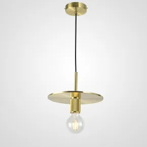 Подвесной светильник RH Utilitaire Disk Shade Pendant Brass