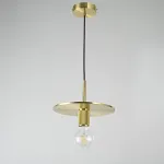 Подвесной светильник RH Utilitaire Disk Shade Pendant Brass от ImperiumLoft