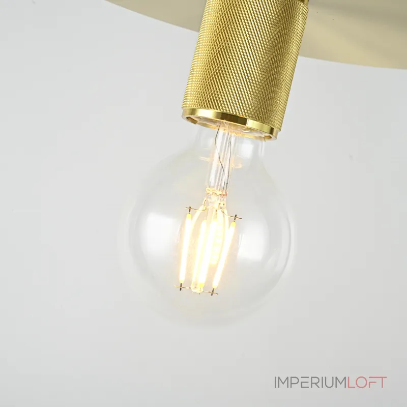 Подвесной светильник RH Utilitaire Disk Shade Pendant Brass от ImperiumLoft