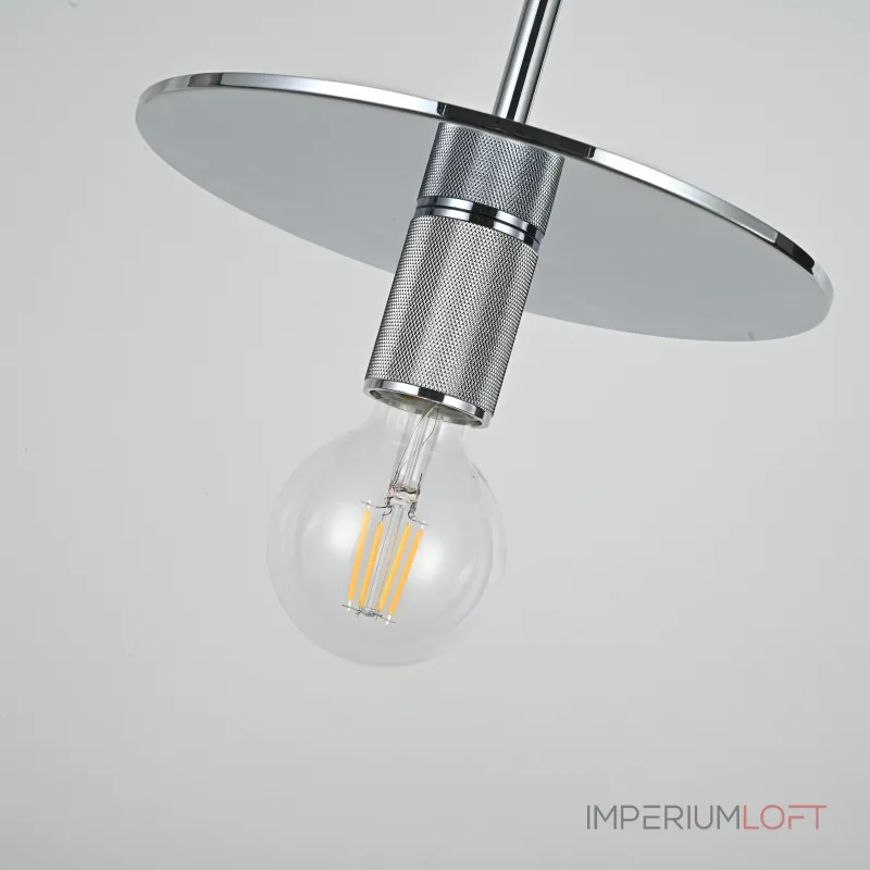 Подвесной светильник RH Utilitaire Disk Shade Pendant Silver от ImperiumLoft Подвесной светильник RH Utilitaire Disk Shade Pendant Silver от ImperiumLoft