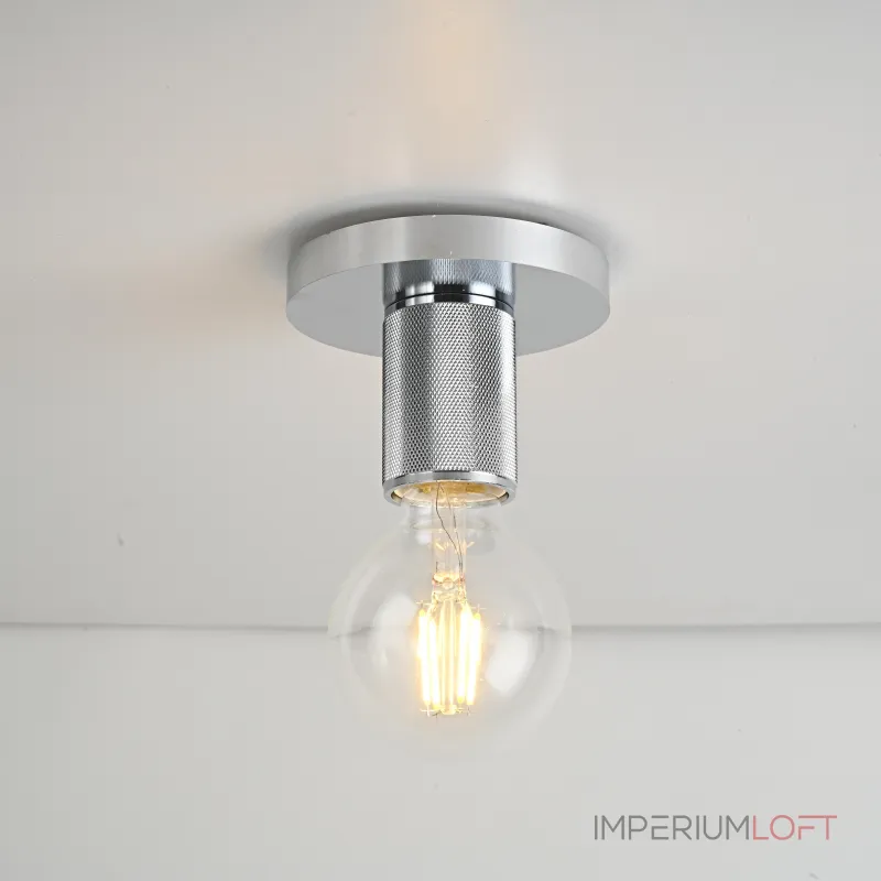 Потолочный светильник RH Utilitaire Socket Flushmount Silver от ImperiumLoft Потолочный светильник RH Utilitaire Socket Flushmount Silver от ImperiumLoft