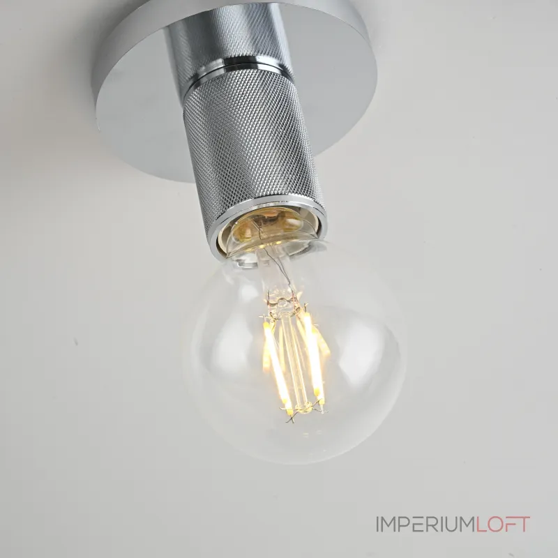 Потолочный светильник RH Utilitaire Socket Flushmount Silver от ImperiumLoft Потолочный светильник RH Utilitaire Socket Flushmount Silver от ImperiumLoft