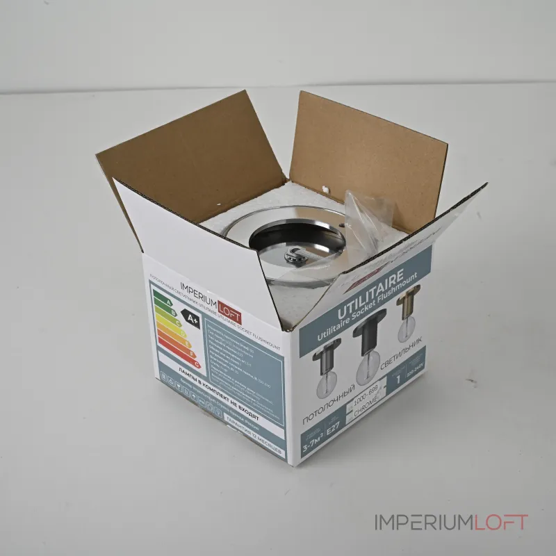 Потолочный светильник RH Utilitaire Socket Flushmount Silver от ImperiumLoft Потолочный светильник RH Utilitaire Socket Flushmount Silver от ImperiumLoft