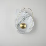 Настенный светильник CLAM Белый мрамор от ImperiumLoft