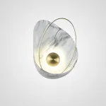 Настенный светильник CLAM Белый мрамор от ImperiumLoft