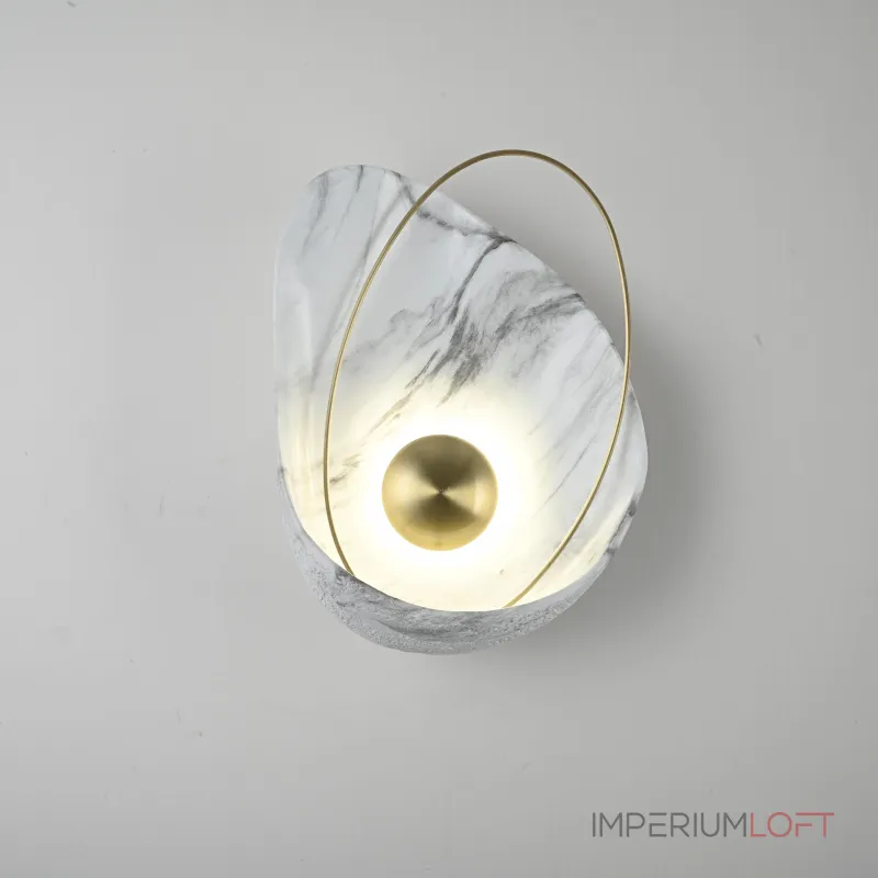 Настенный светильник CLAM Белый мрамор от ImperiumLoft Настенный светильник CLAM Белый мрамор от ImperiumLoft