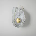 Настенный светильник CLAM Белый мрамор от ImperiumLoft