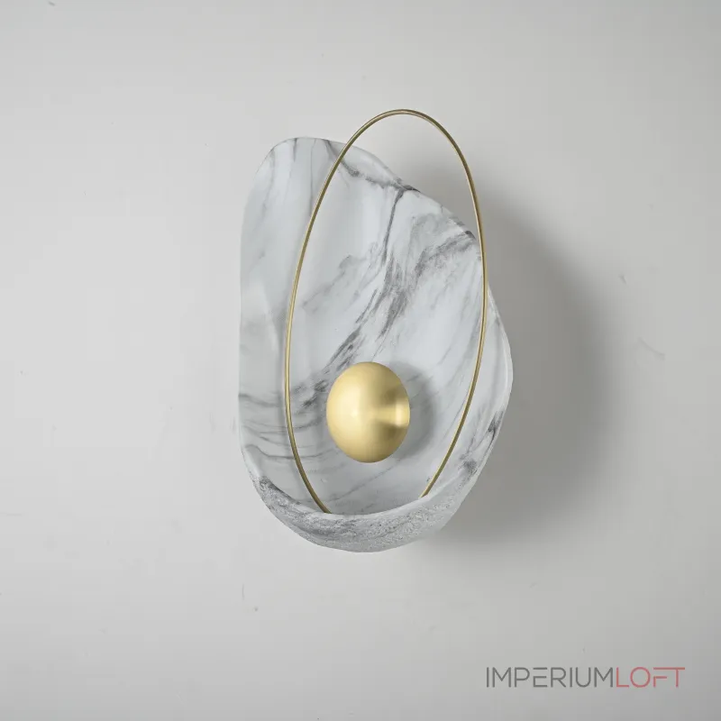 Настенный светильник CLAM Белый мрамор от ImperiumLoft Настенный светильник CLAM Белый мрамор от ImperiumLoft