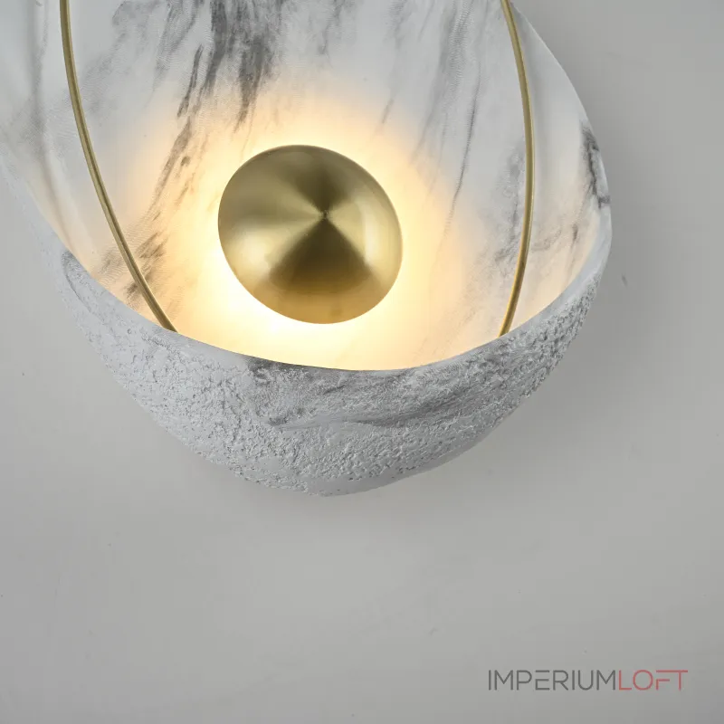 Настенный светильник CLAM Белый мрамор от ImperiumLoft Настенный светильник CLAM Белый мрамор от ImperiumLoft