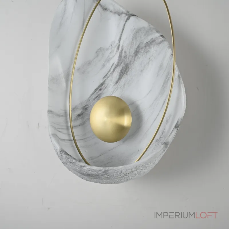 Настенный светильник CLAM Белый мрамор от ImperiumLoft Настенный светильник CLAM Белый мрамор от ImperiumLoft