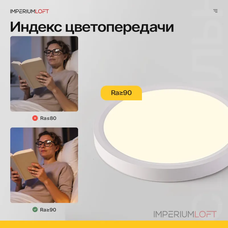 Потолочный светильник SLIM D18 Белый от ImperiumLoft