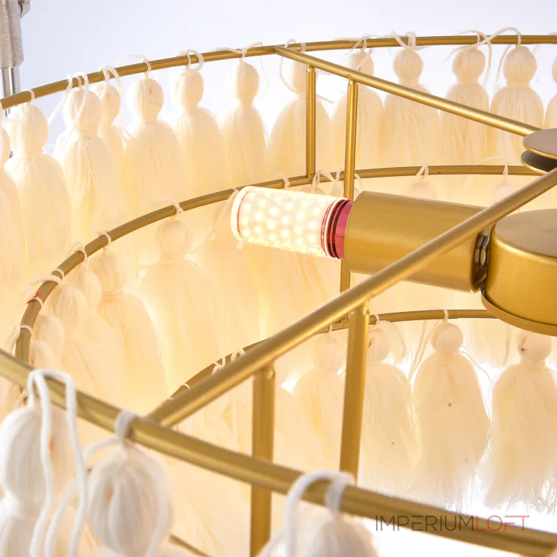 Подвесная люстра TASSEL Бежевый от ImperiumLoft
