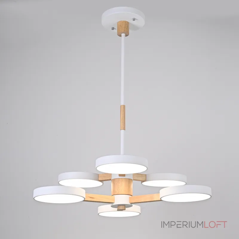 Люстра на штанге TURNA DBL L6 White