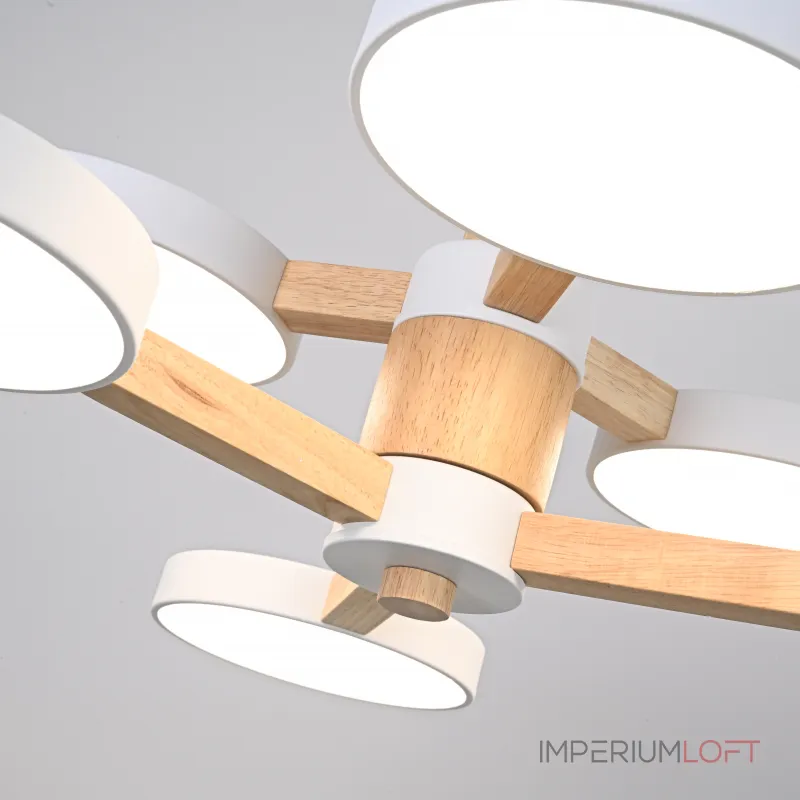 Люстра на штанге TURNA DBL L6 White