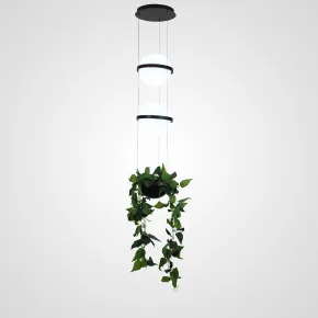 Подвесной светильник PALMA Wall lamp 2 шара + 1 вазон