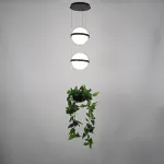 Подвесной светильник PALMA Wall lamp 2 шара + 1 вазон