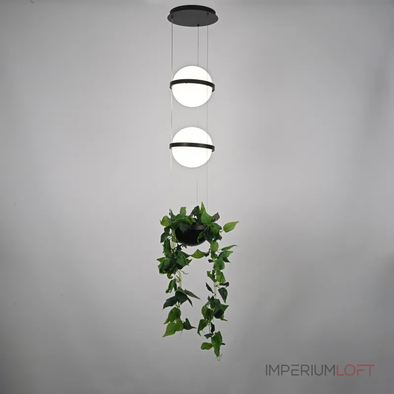 Подвесной светильник PALMA Wall lamp 2 шара + 1 вазон