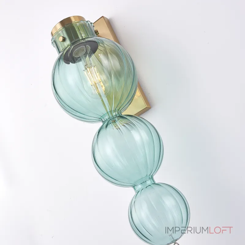 Бра Heathfield Lighting - Medina Wall brass/blue от ImperiumLoft