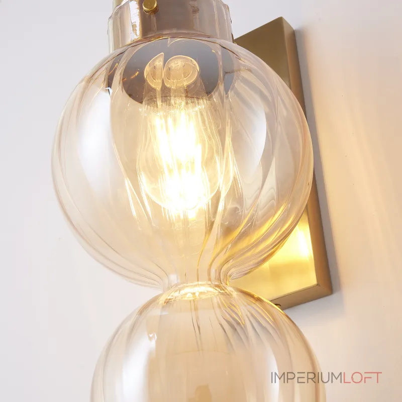 Бра Heathfield Lighting - Medina Wall brass/amber от ImperiumLoft