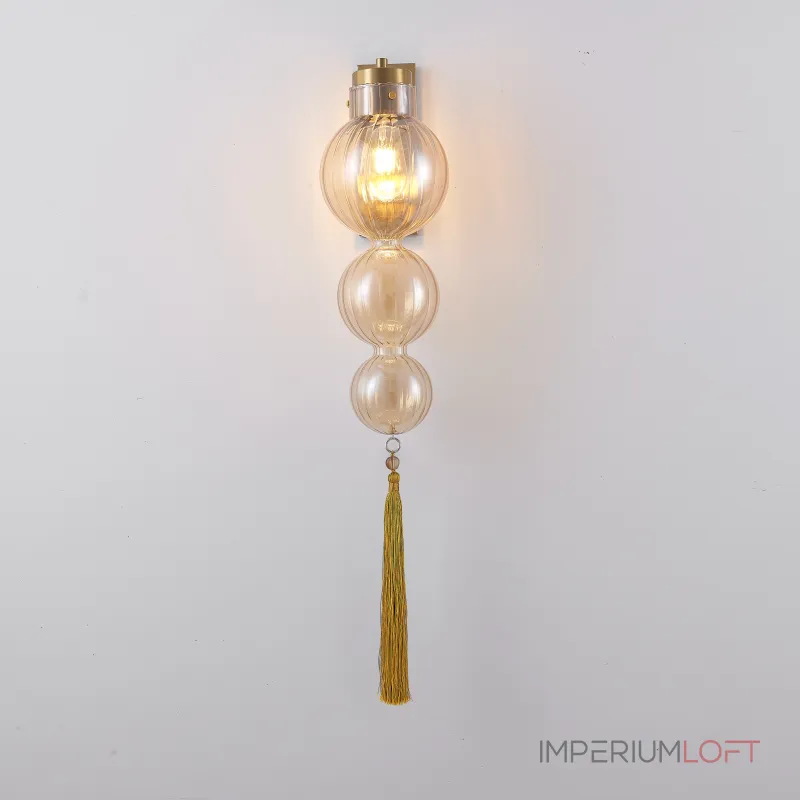 Бра Heathfield Lighting - Medina Wall brass/amber от ImperiumLoft