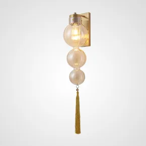 Бра Heathfield Lighting - Medina Wall brass/amber