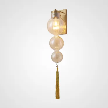 Бра Heathfield Lighting - Medina Wall brass/amber