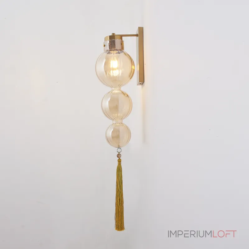 Бра Heathfield Lighting - Medina Wall brass/amber от ImperiumLoft