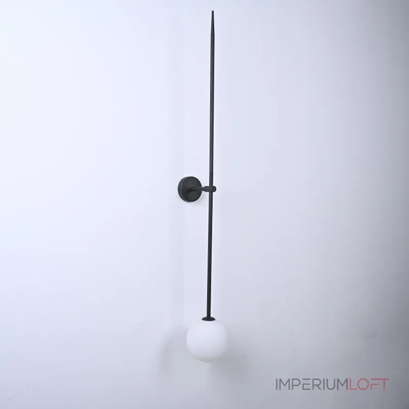 Настенный светильник LINES Ball 150 Black от ImperiumLoft