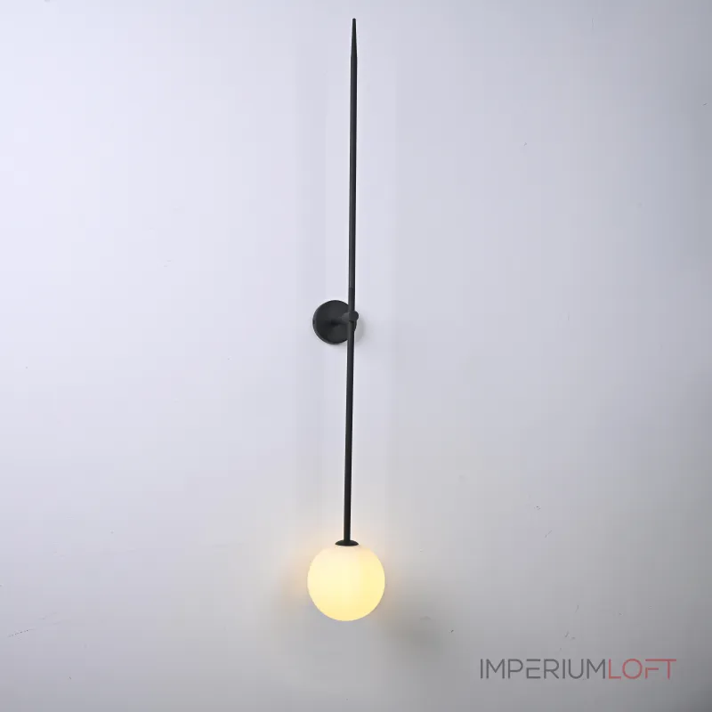 Настенный светильник LINES Ball 150 Black от ImperiumLoft