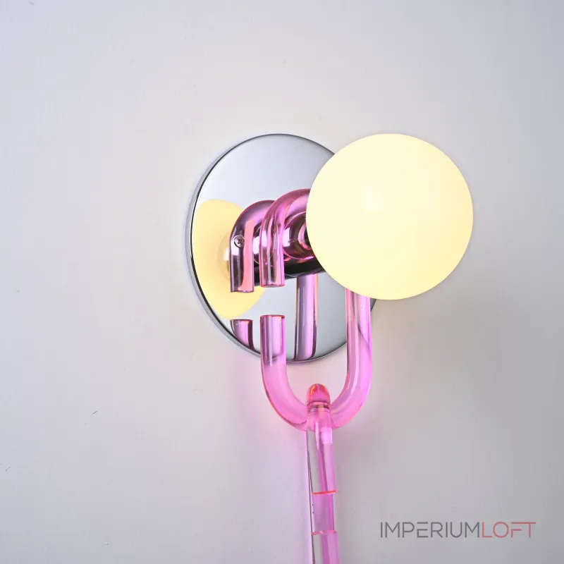 Настенный светильник CHAIN WALL Розовый от ImperiumLoft