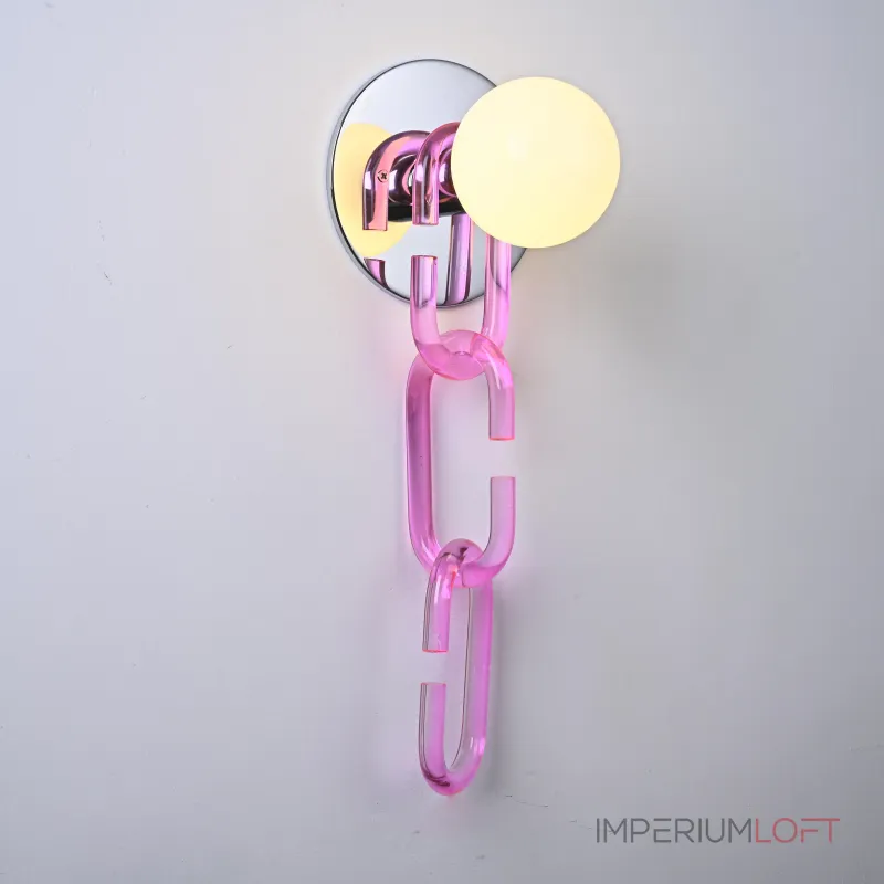 Настенный светильник CHAIN WALL Розовый от ImperiumLoft