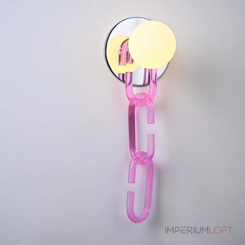 Настенный светильник CHAIN WALL Розовый от ImperiumLoft