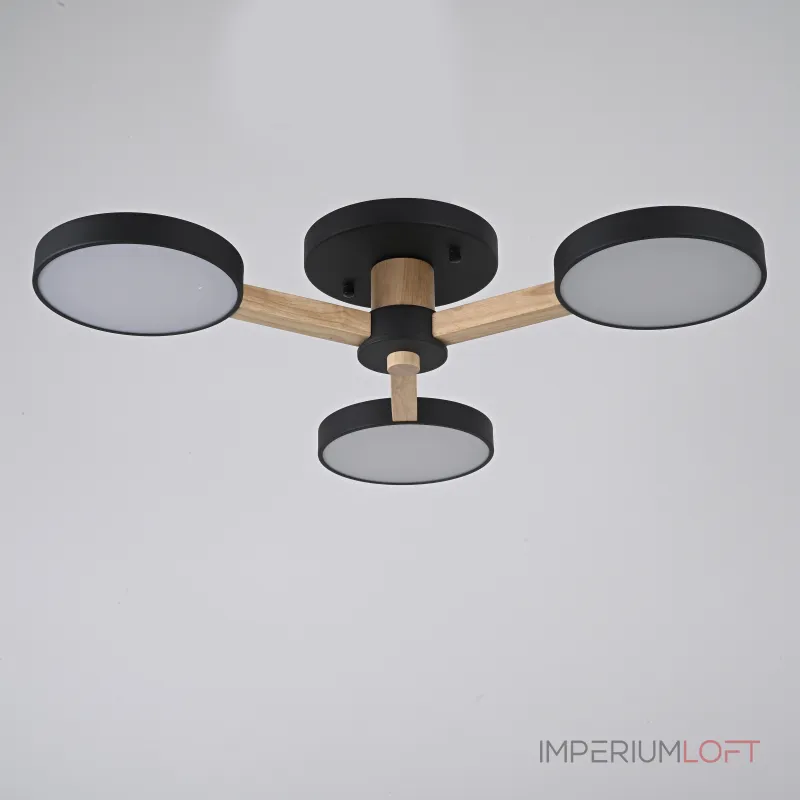 Потолочная люстра TURNA 3 Black от ImperiumLoft