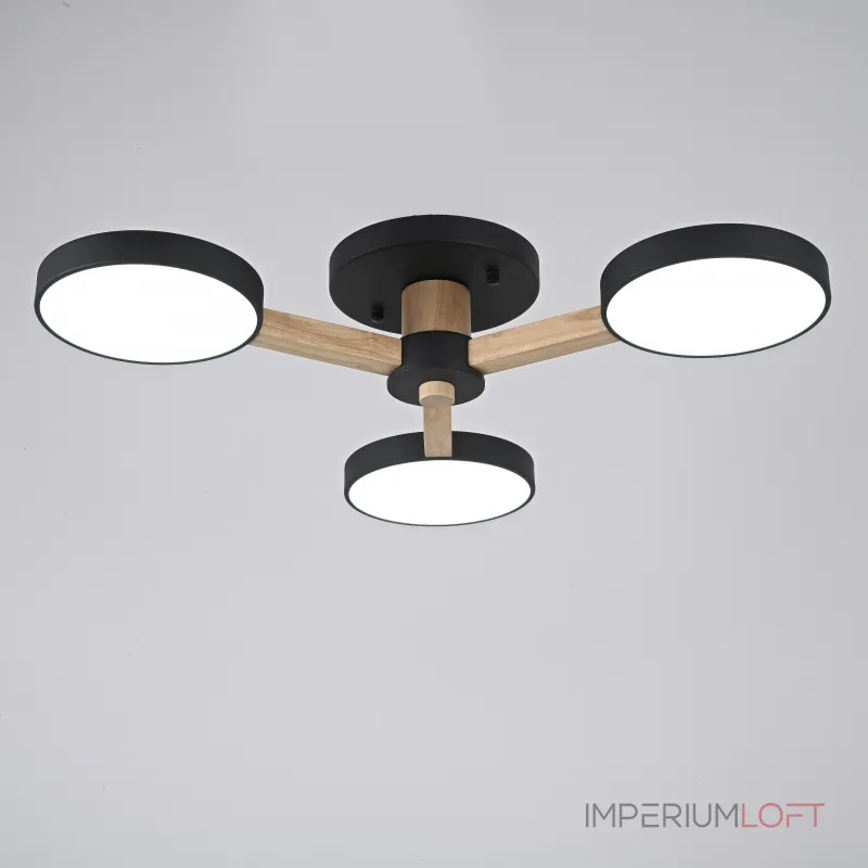 Потолочная люстра TURNA 3 Black от ImperiumLoft