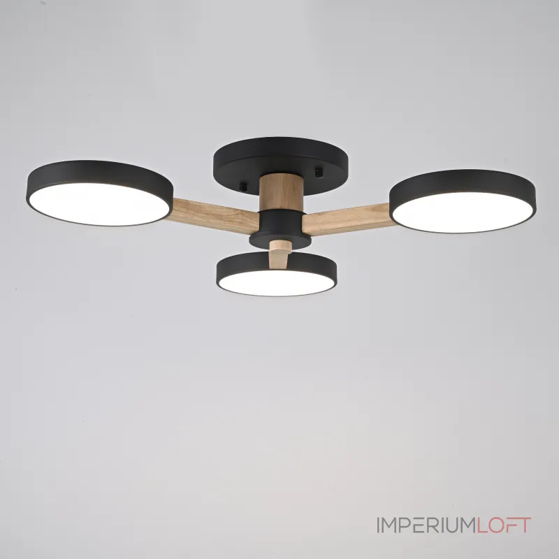 Потолочная люстра TURNA 3 Black от ImperiumLoft