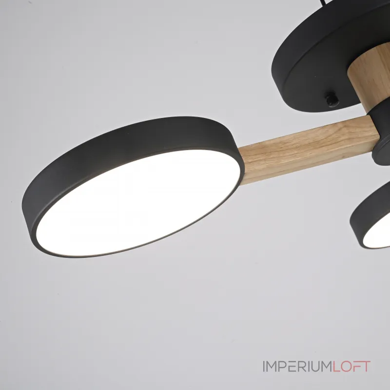 Потолочная люстра TURNA 3 Black от ImperiumLoft