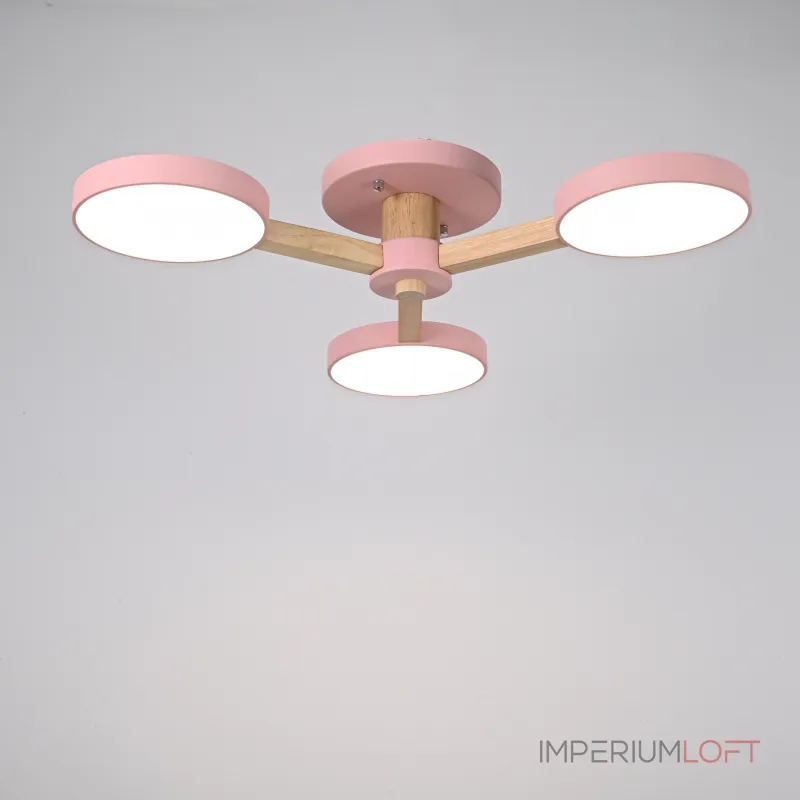 Потолочная люстра TURNA 3 Pink от ImperiumLoft Потолочная люстра TURNA 3 Pink от ImperiumLoft