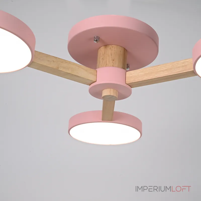Потолочная люстра TURNA 3 Pink от ImperiumLoft Потолочная люстра TURNA 3 Pink от ImperiumLoft
