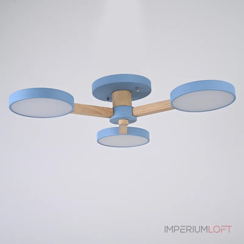 Потолочная люстра TURNA 3 Blue от ImperiumLoft