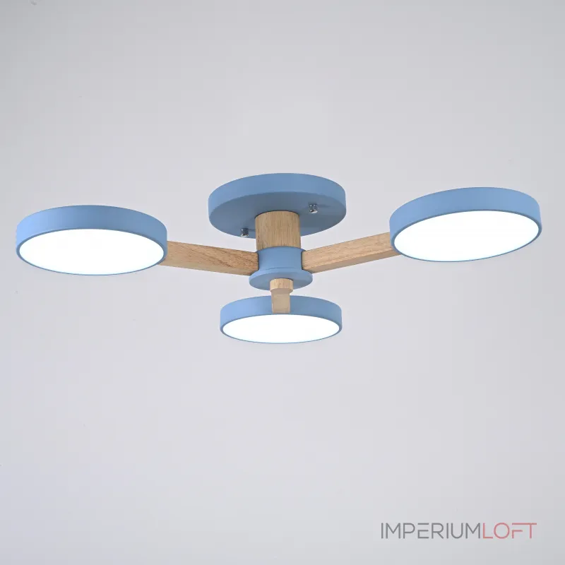 Потолочная люстра TURNA 3 Blue от ImperiumLoft