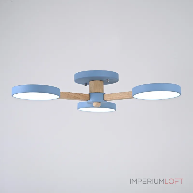 Потолочная люстра TURNA 3 Blue от ImperiumLoft