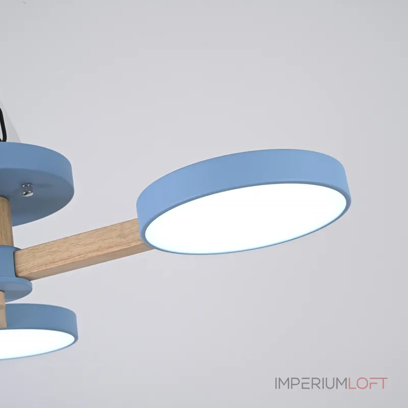 Потолочная люстра TURNA 3 Blue от ImperiumLoft