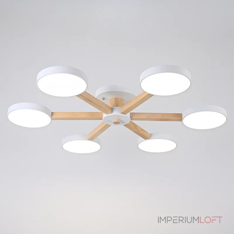 Потолочная люстра TURNA 6 White от ImperiumLoft Потолочная люстра TURNA 6 White от ImperiumLoft