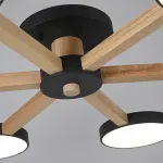 Потолочная люстра TURNA 6 Black от ImperiumLoft