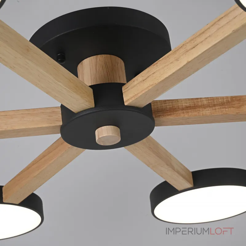 Потолочная люстра TURNA 6 Black от ImperiumLoft