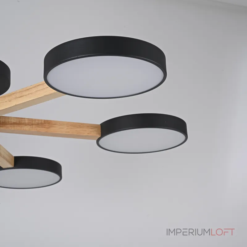 Потолочная люстра TURNA 6 Black от ImperiumLoft